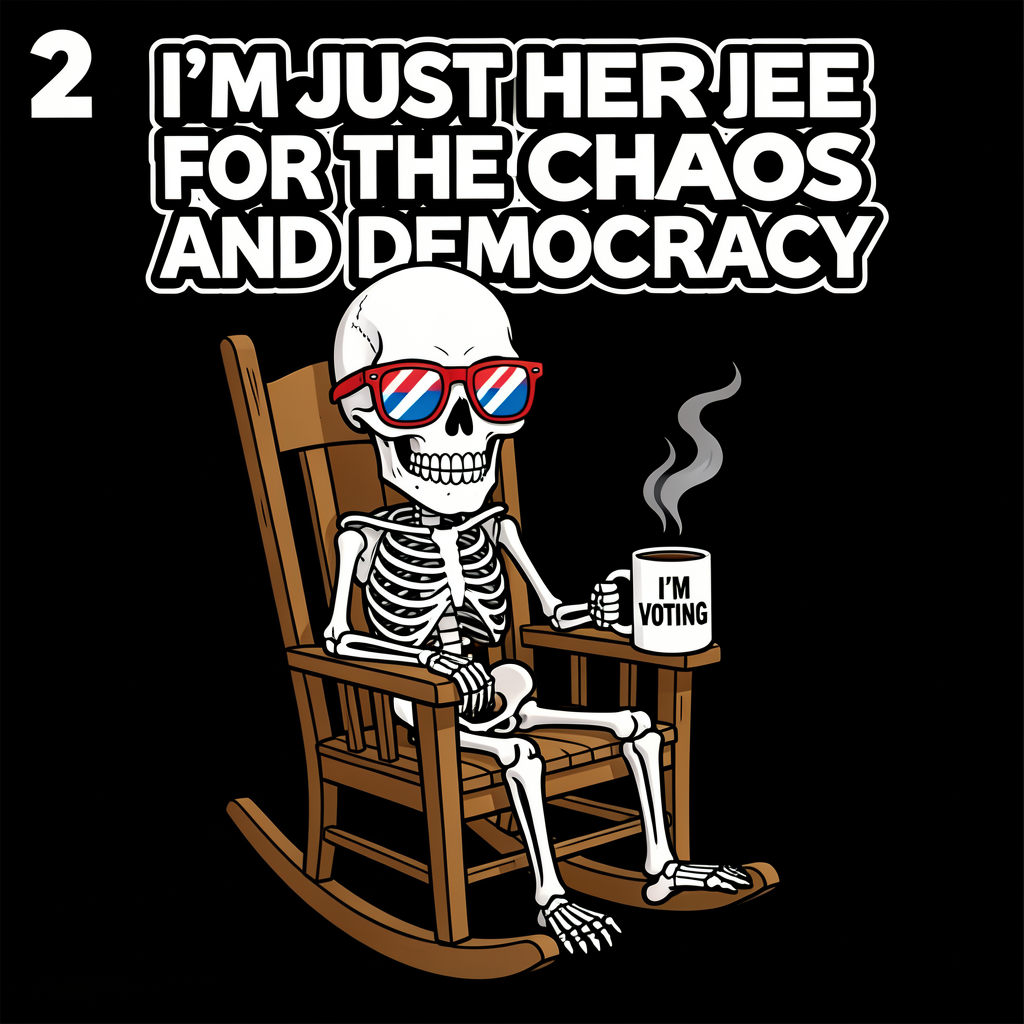 Chaos And Democracy Skeleton Tee