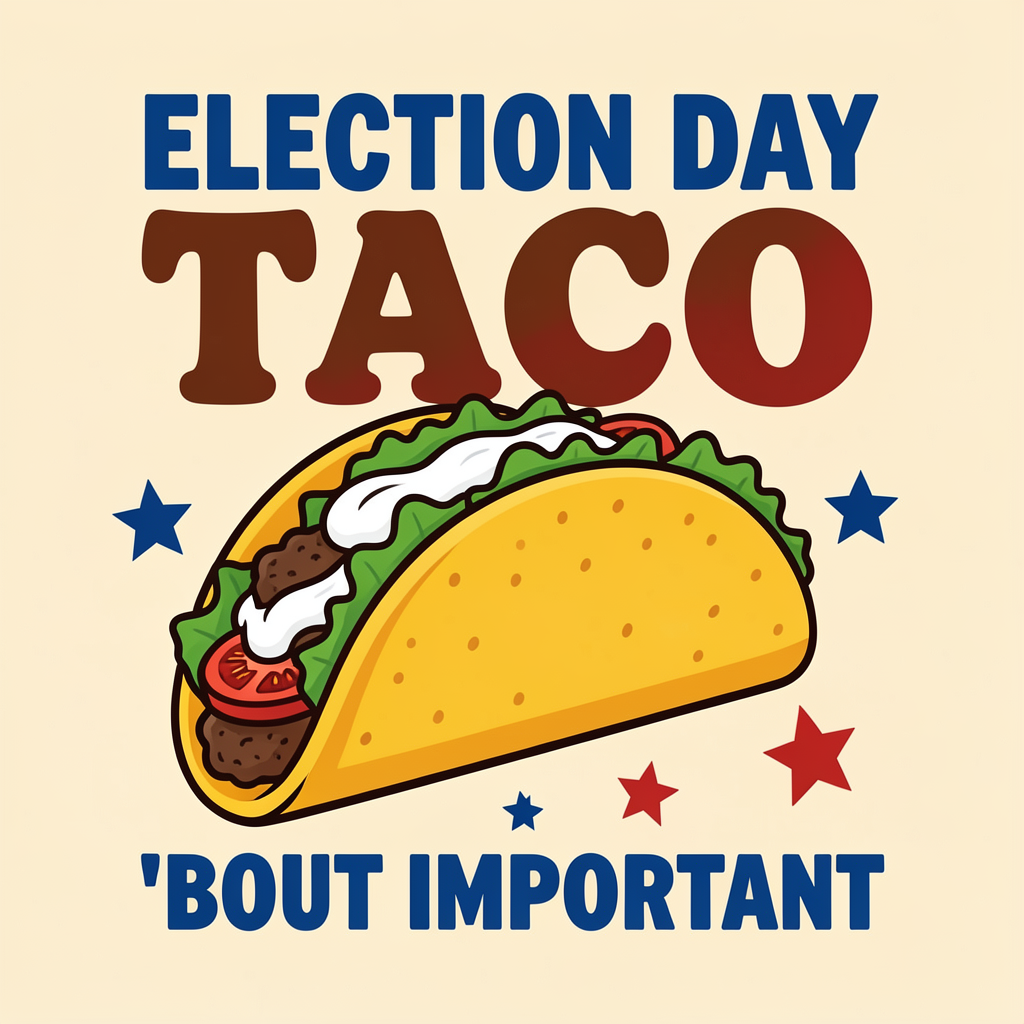 Election Day Taco 'Bout Important Tee