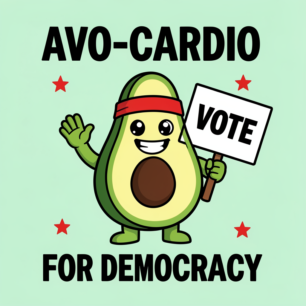 Avo-Cardio For Democracy Tee