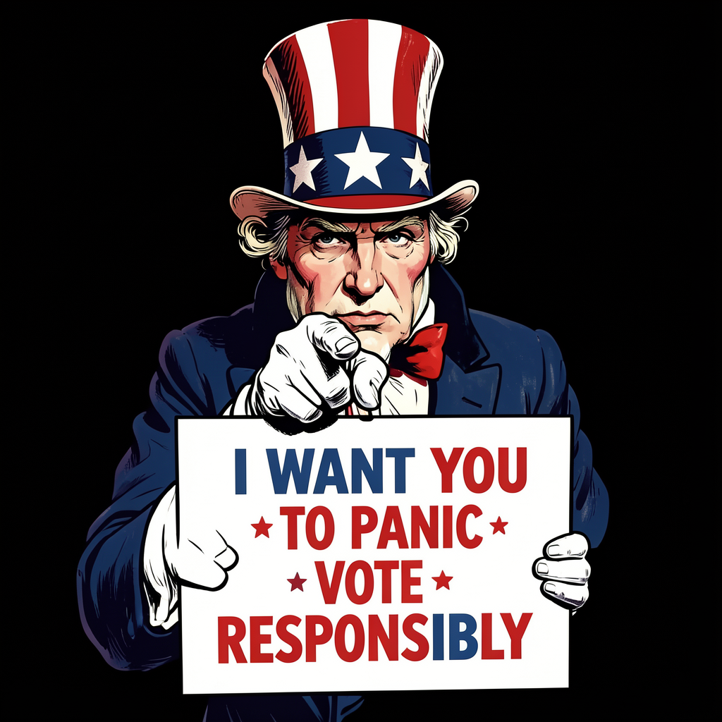 Panic Vote Responsibly Tee