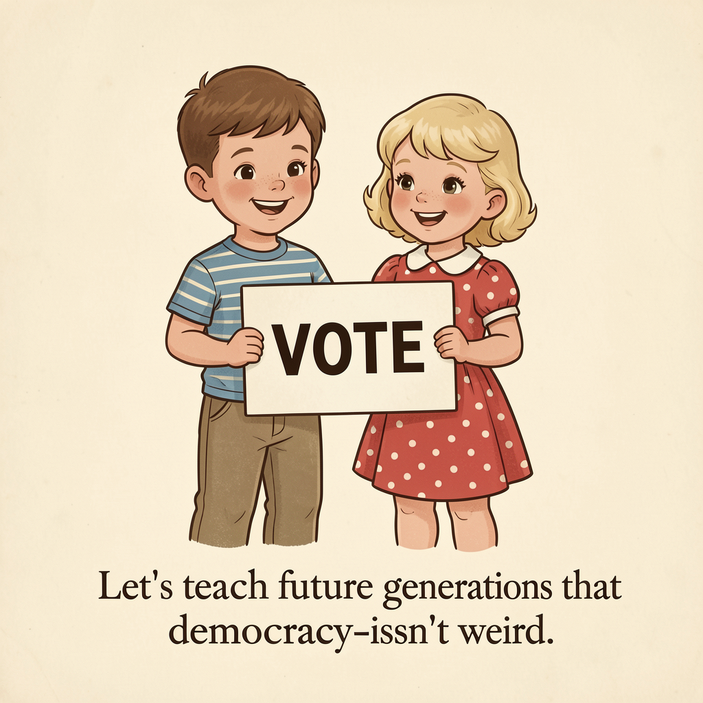 Teach Future Generations Democracy Isn't Weird Tee