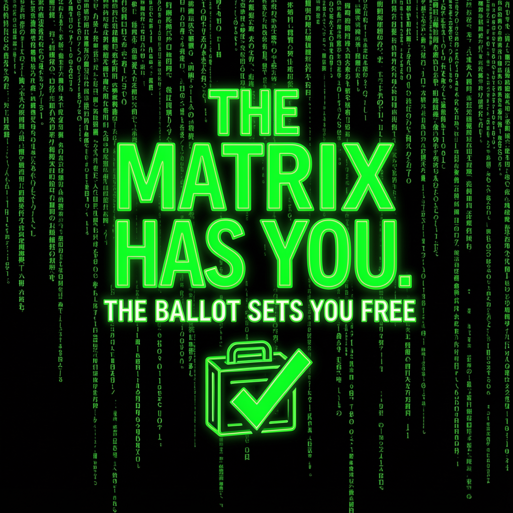 The Ballot Sets You Free Matrix Tee