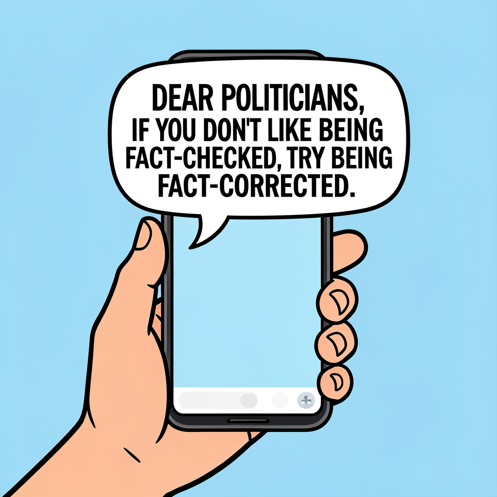 Try Being Fact-Corrected Text Message Tee