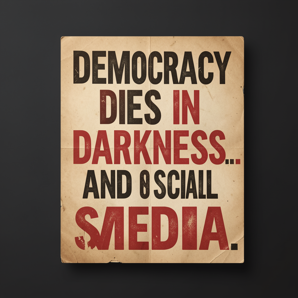 Democracy Dies In Darkness Poster