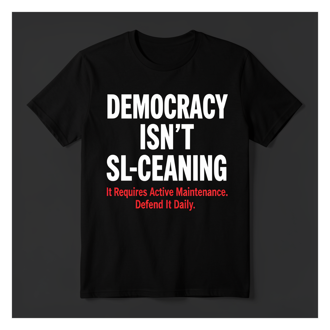 Democracy Isn't Self-Cleaning
