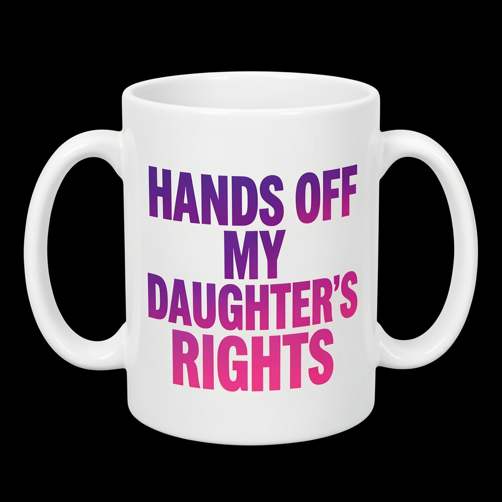 Hands Off My Daughters Rights Mug