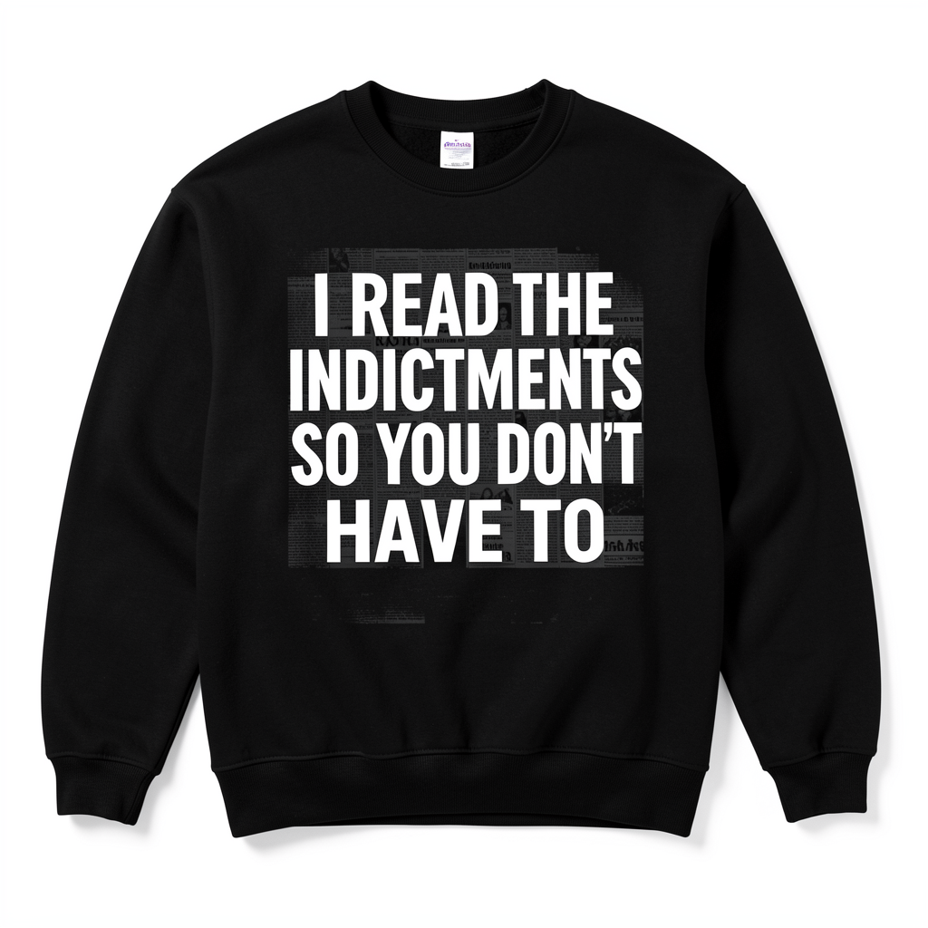I Read The Indictments Sweatshirt