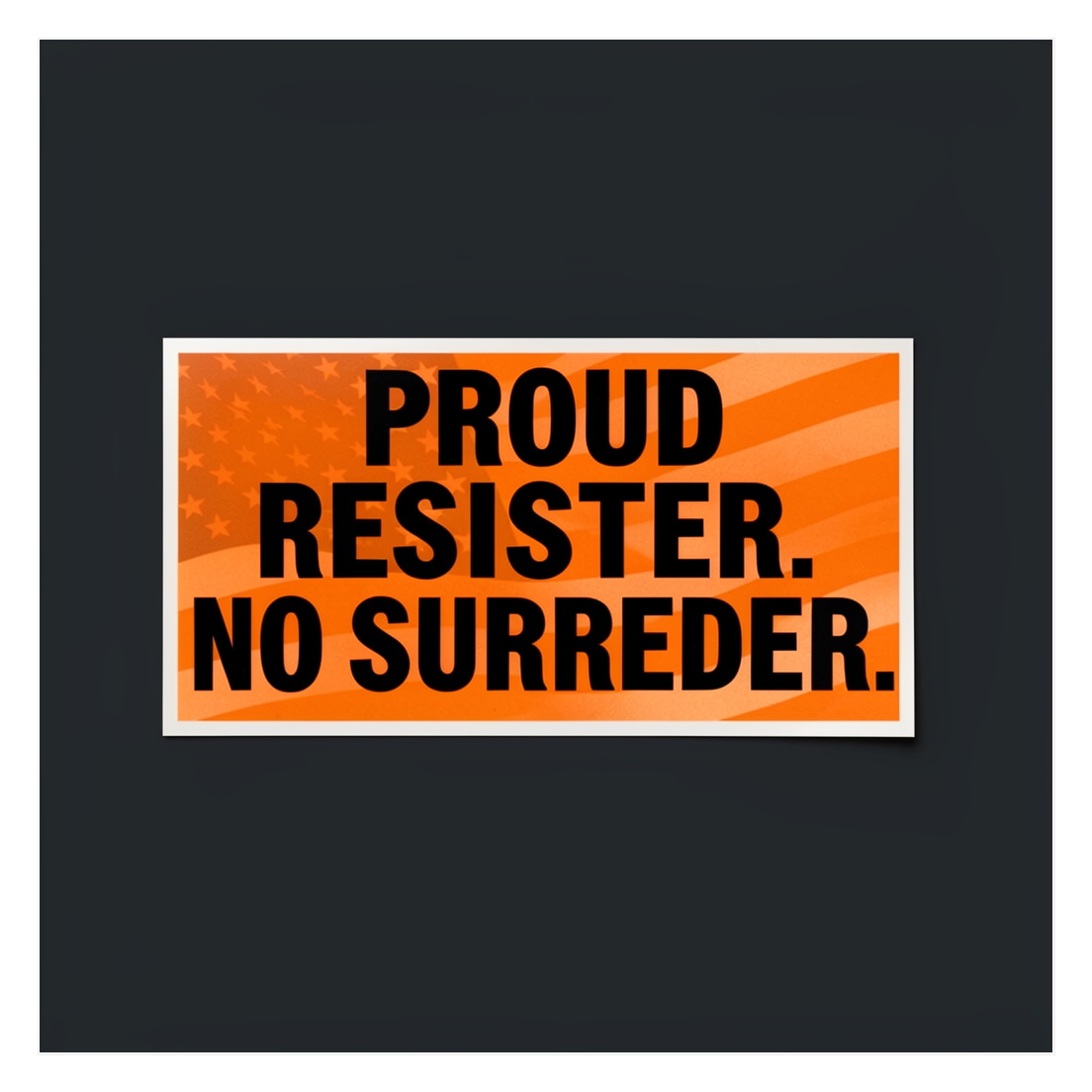 Proud Resister Bumper Sticker