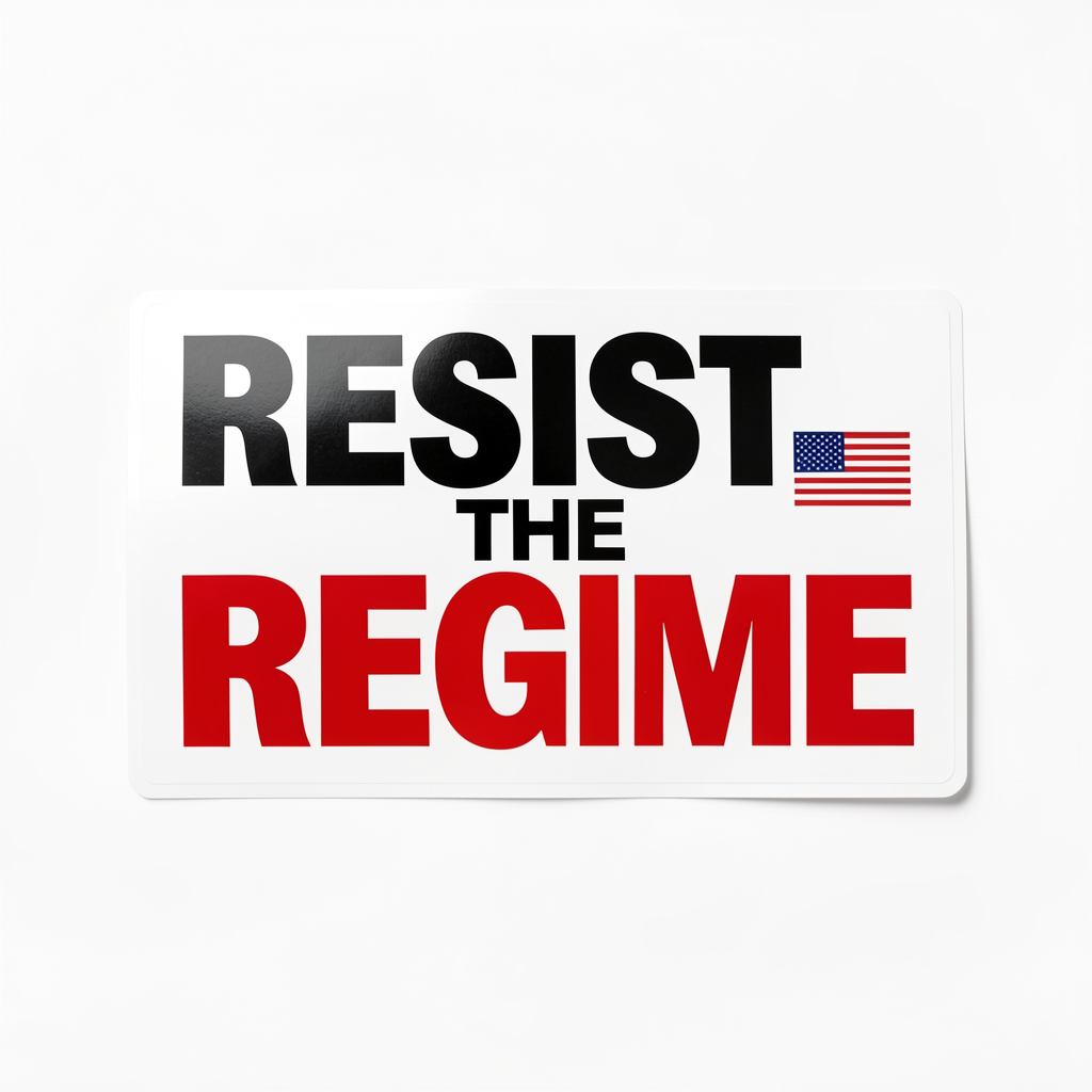Resist The Regime Sticker